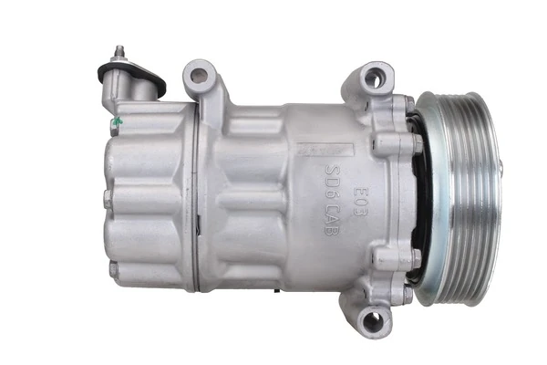 Compresor SANDEN SD6C12 Peugeot 207 con polea de 118 mm y 6 ranuras